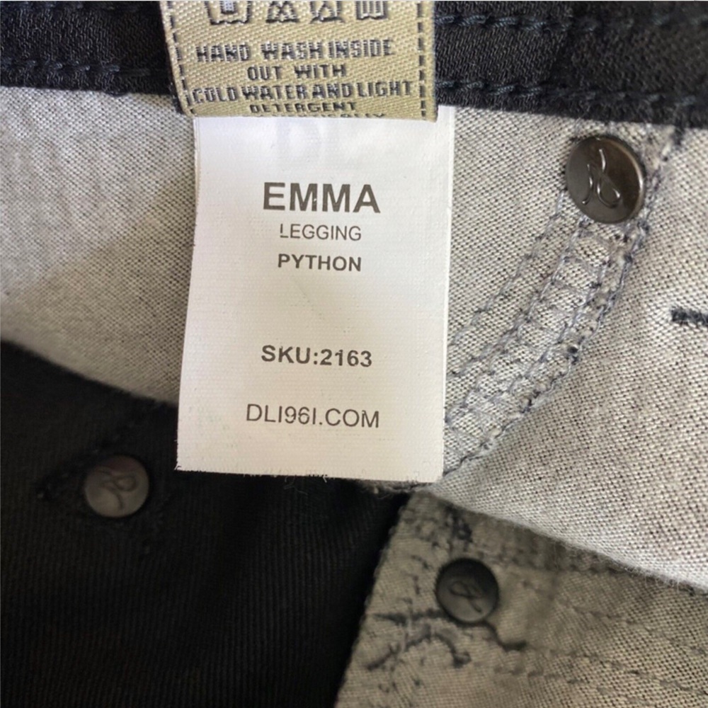 DL1961 Emma Leggings Women’s Size 27 4WAY Stretch Python Print Jeans Pants - Picture 7 of 16